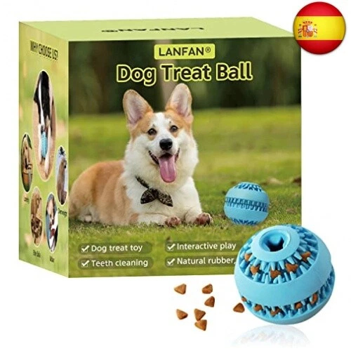 Pelota Dental Perros, Dientes Pelota de Juguete para Perros, Indestructible