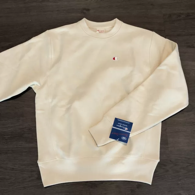 Champion UO Exclusive Reverse Weave Crewneck Sweatshirt Tan