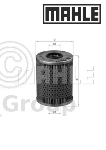 Genuine MAHLE Replacement Engine Oil Filter Insert OX 187D OX187D