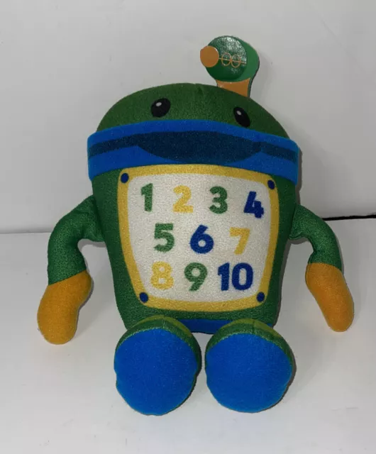 Team Umizoomi Bot Plush Doll 9" Green Numbers Fisher Price