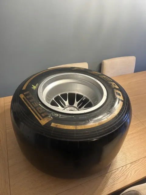 Force India F1 Wheel, Tyre And Wheel Nut. F1 Memorabilia, Formula 1, Formula One