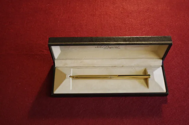 Vintage Gold plated sterling silver 925 DUPONT Ball Pen