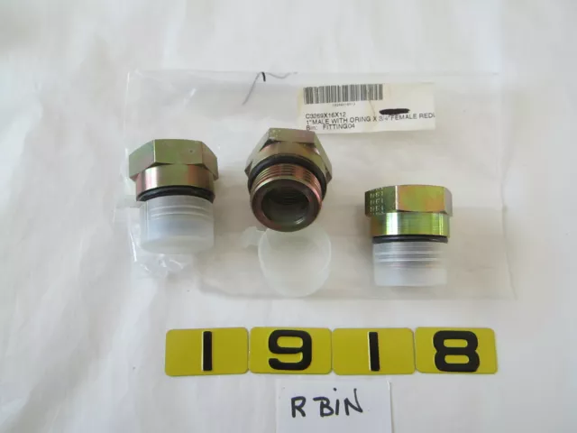 EATON C3269x16x12  1"MALE W/O-RING X 3/4" FEMALE REDUCER FITTING      LOT OF 3