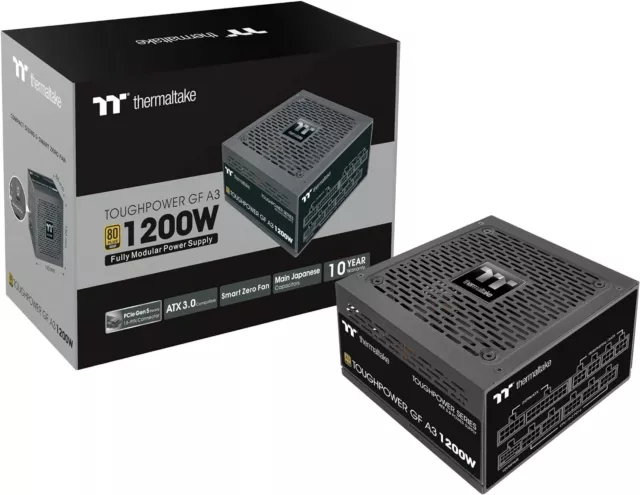 Fuente de alimentación Thermaltake 1200w, 850w, 750w, 650 vatios potencia resistente, fuente de alimentación ATX 3.0