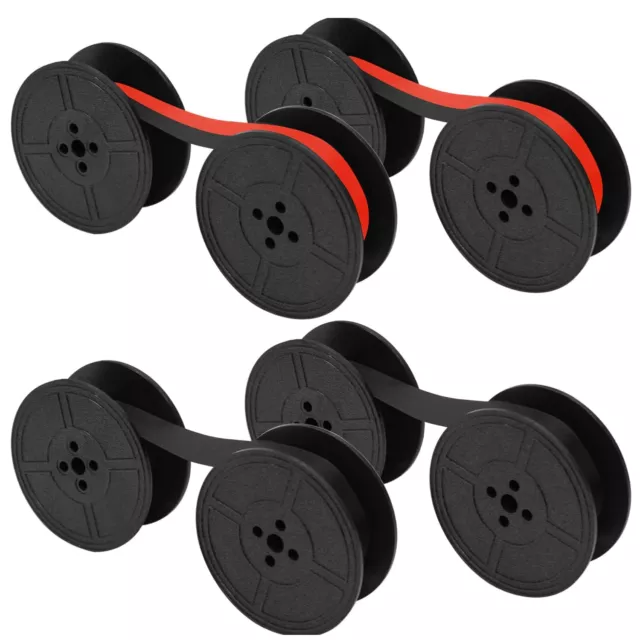 4 Pairs Universal Typewriter Ribbon Twin Spool Replacement Compatible with Mo...