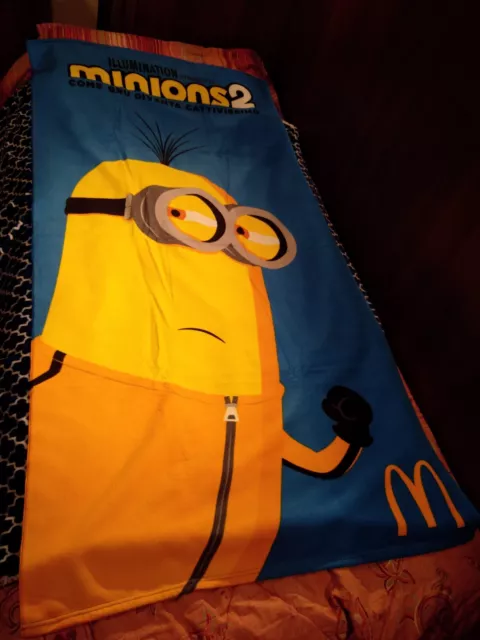 NUOVO Telo mare Minions 2 2022 McDonald's Happy Meal gadget asciugamano 160x80