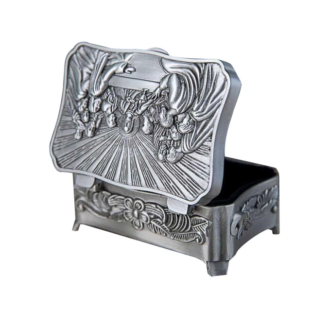 Schmuckschatullen Katholische Geschenkbox Metallbehälter Aufbewahrungskiste