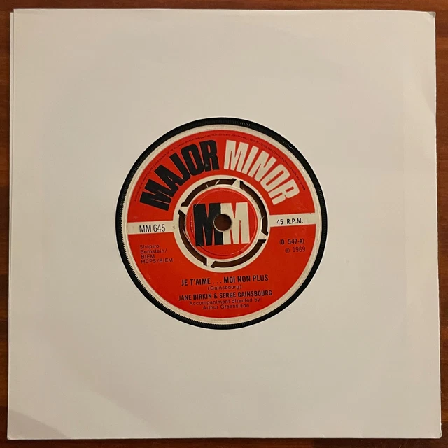 JANE BIRKIN / SERGE GAINSBOURG - Je T'Aime / Jane B. FRENCH POP 45. 7