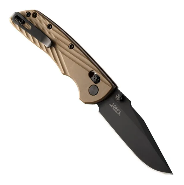 Hogue Knife Deka CPM MagnaCut Clip Point Black Blade FDE Polymer Frame 24377