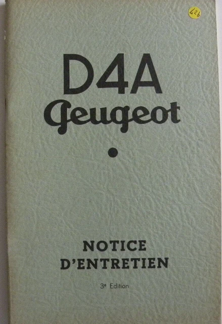 Canam France N°10 Peugeot D4A Service Départemental - Miniature Pompier Résine - 9cm