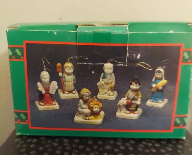 Vintage House of Lloyd Christmas Around the World Bible Story Ornaments 1991