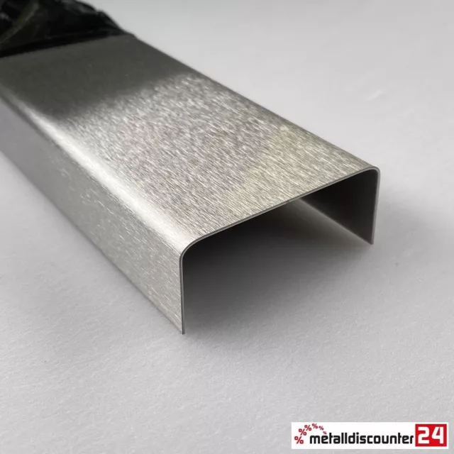 U-Profil Edelstahl V2A K240 Abdeckung Profile Abdeckschiene U Schiene Profil