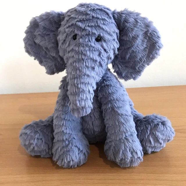 JELLYCAT FUDDLEWUDDLE Elephant Soft Blue Elly Medium £22.50