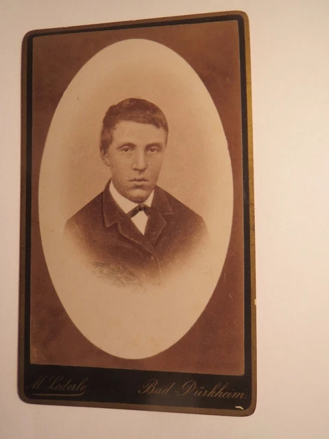 Bad Dürkheim - uomo vestito - ritratto / CDV