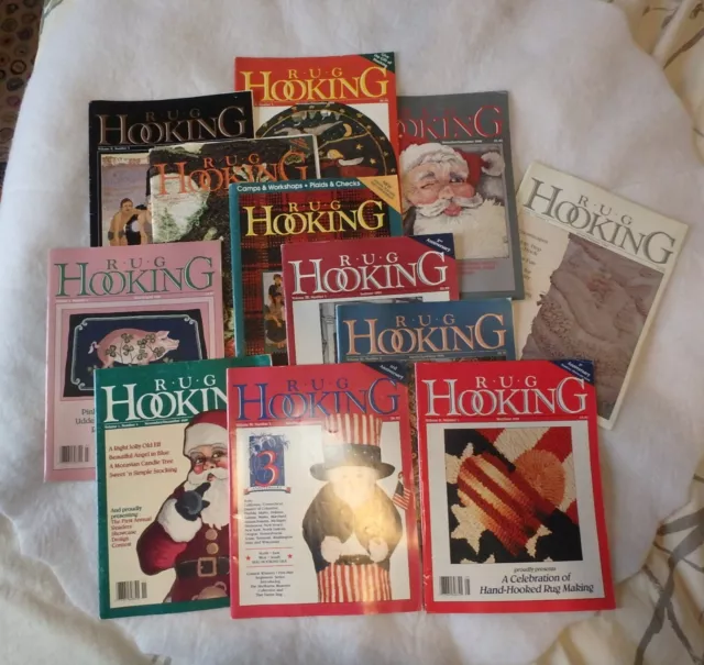 Reduced - Rug Hooking Magazine, 12 issues, 1989-94, All Nice and Not Damaged.