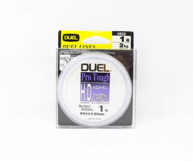 Yo Zuri Duel H.D Pro Tough Leader Fluorocarbon 50m Size 1 4lb H808 (7672)