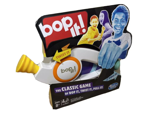 Hasbro Bop It! Jeu électronique En Anglais Pour Enfants Dès 8 Ans – Réflexes Et Fun Garantis