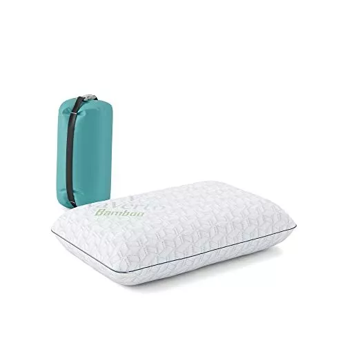 Small Memory Foam Gel Cooling Pillow For Travel Camping Backpacking Airplane Car