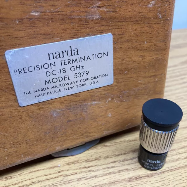 Narda Precision Termination Model 5379 DC-18 Ghz w/ Wooden Case