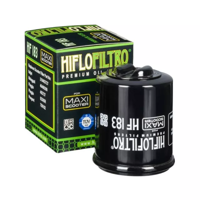 Hiflo HF183 Oil Filter fits Piaggio 250 Beverly GT Rst 2004-2009