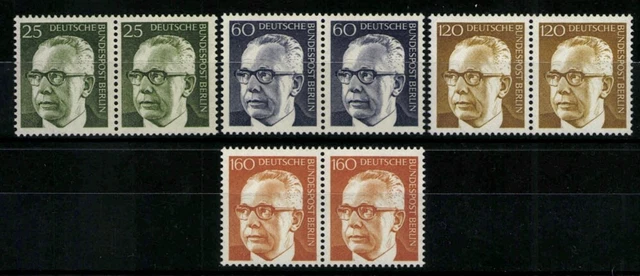 Berlin, MiNr. 393-396, waagerechte Paare, postfrisch / MNH - 609873
