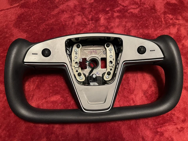 ORIGINAL TESLA MODEL X S Plaid Yoke Style Steering Wheel OEM 1622612-00 ...