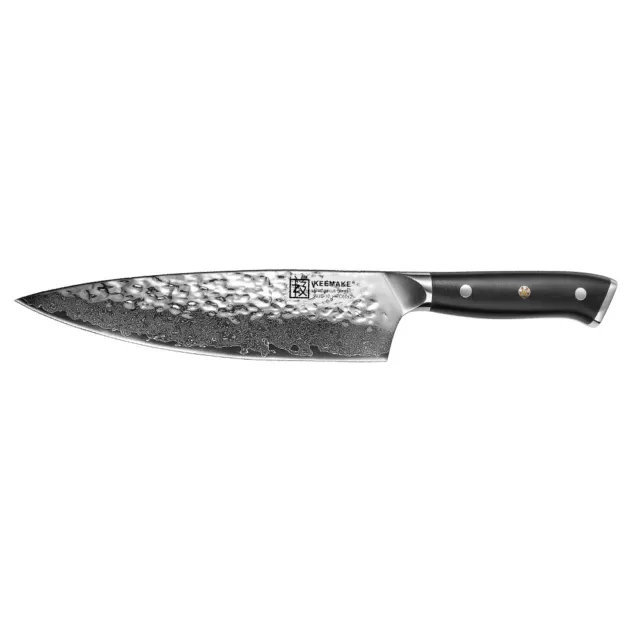 KEEMAKE 20cm Küchenmesser Kochmesser Damast Profi Japanisches Allzweckmesser