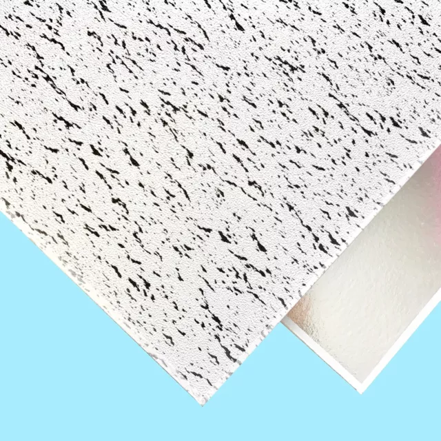 Fancy Suspended Ceiling Tiles Vinyl EasyClean Wipeable, 600mm x 600mm 6Tiles/Box