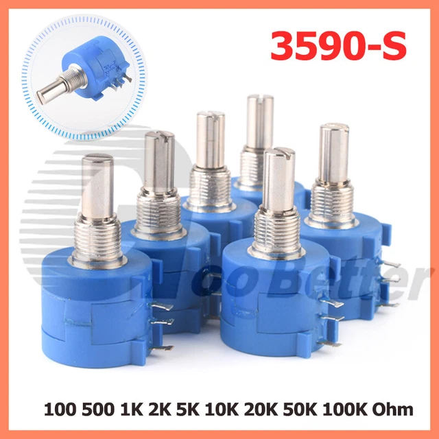 10 TURN POTENTIOMETER 3590S Wirewound Variable Resistor Precision Multi