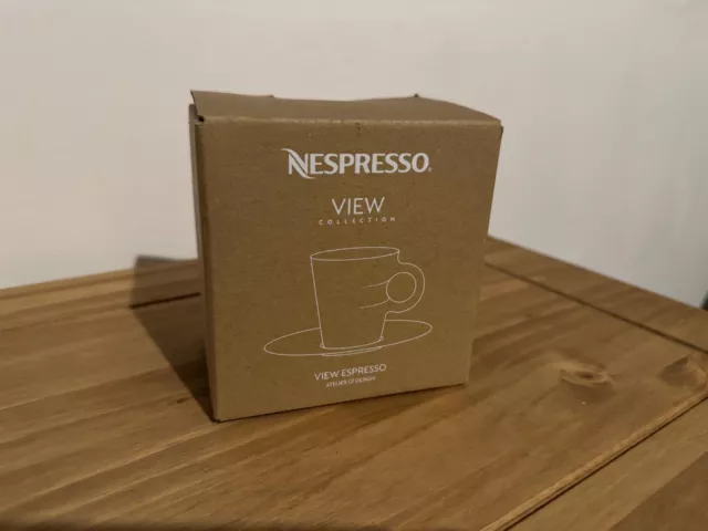 NESPRESSO VIEW COLLECTION, 2X VIEW ESPRESSO Cups and Saucer