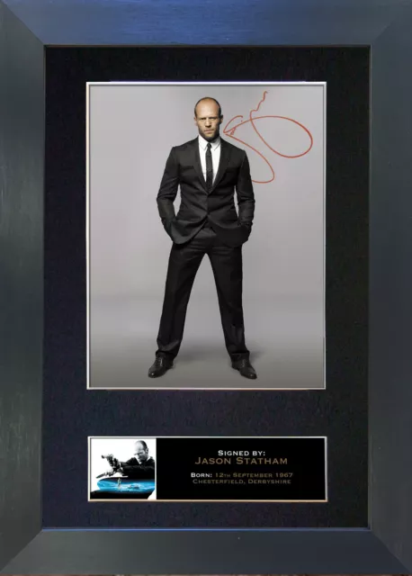 JASON STATHAM Signed Mounted Reproduction Autograph Photo Prints A4 182