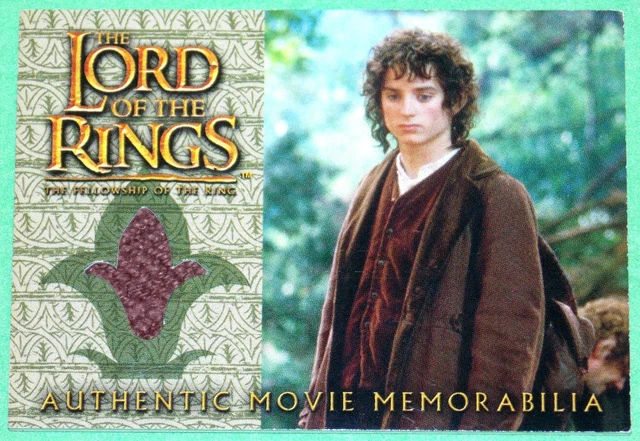 Lord of The Rings Elijah Wood Frodo's Travel Jacket Costume Card Fellowship Ring