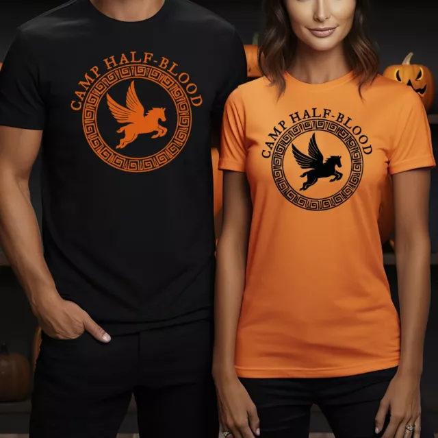 Camp Half Blood T-shirt Percy Jackson Demigods Olympian Halloween Costume  Shirts