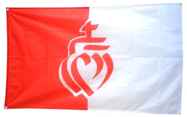 Fahne Flagge Frankreich Vendée PREMIUM QUALITÄT Hissflagge 90x150cm