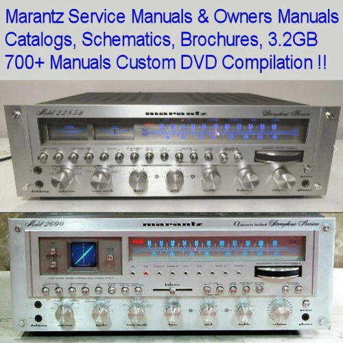 MARANTZ SERVICE MANUALS, Amplifier Receiver Tuner, Vintage Audio Repair