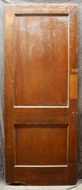 31.5"x79" Antique Vintage Old Interior SOLID Wood Wooden Swinging Door 2 Panels 2