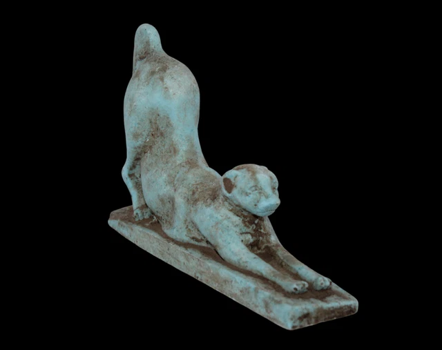 RARO ANTIGUO EGIPCIO ANTIGUO Gato Bastet Faraón Estatua Piedra -EGYCOM