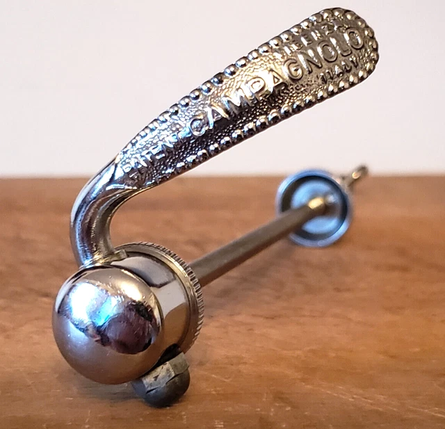 Very Rare 1964-1967 Campagnolo Curved Lever Pista Track Hub Front Skewer = Exc!! Very Rare 1964-1967 Campagnolo Curved Lever Pista Track Hub Front Skewer = Exc!!