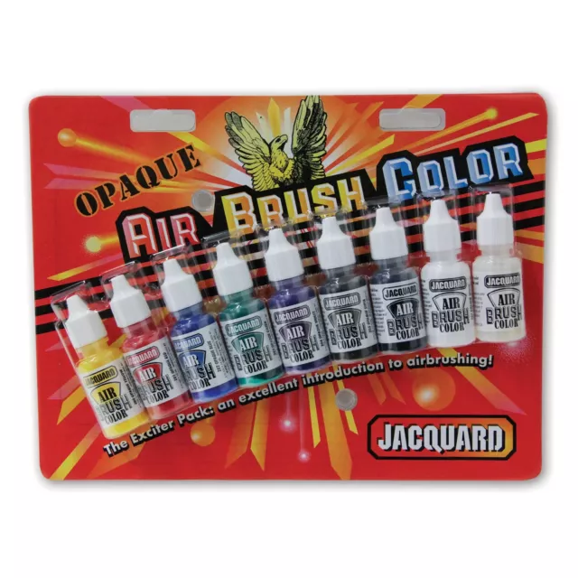 Jacquard Airbrush Exciter Packs Air Brush Colouring Spray Paint Model - Opaque