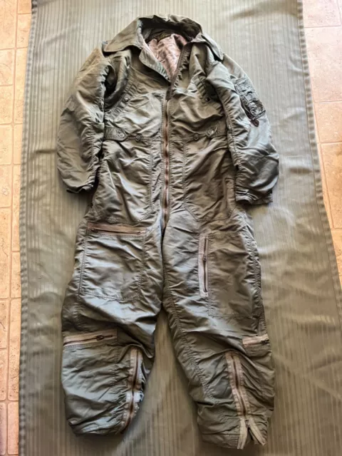 CWU-1/P Flight Suit Army Green Vietnam War Coverall Flyers Medium Long