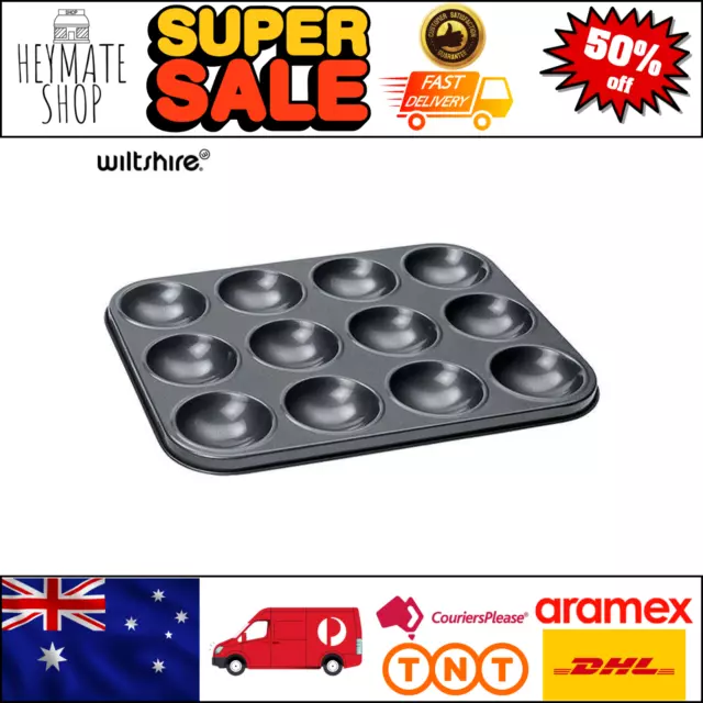 NEW WILTSHIRE NON STICK 12 CUP PATTY PAN High Tea Cake Tart Tray Non Stick Pan