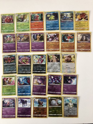 Lot De 27 Cartes Pokémon Holo Rare et Rare Reverse Brillante Origine Perdue EB11