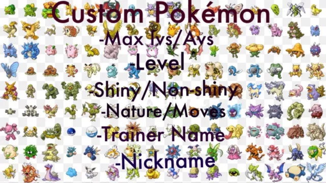 Pokemon Let’s Go Pikachu & Eevee - Any Custom Shiny 6IV Max Pokemon - FAST