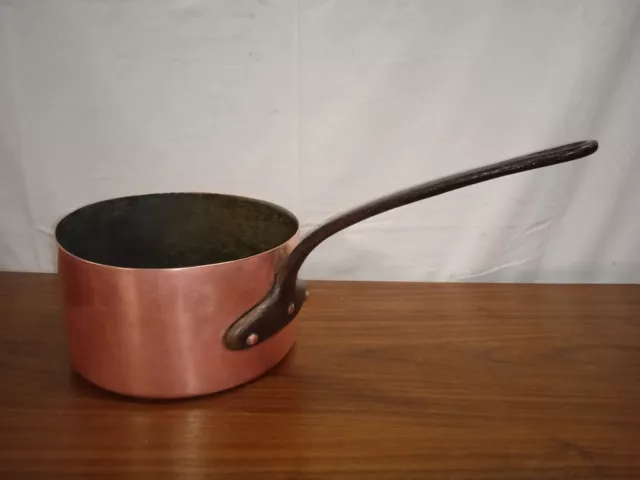Ancienne casserole cuivre 19 eme estampillée Letang fils Paris
