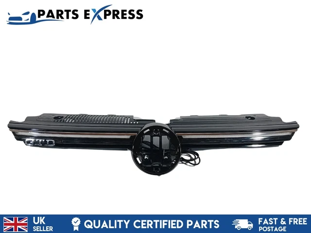 Volkswagen Vw Golf Gtd 2020 - 2023 Mk8 Front Bumper Upper Centre Grill With Led