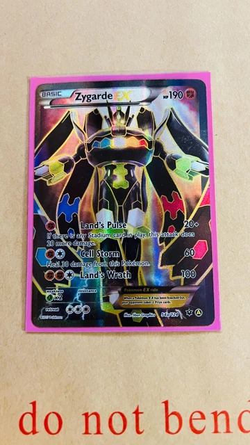 Zygarde EX - XY Fates Collide 54a/124 - Full Art seltene Pokémon-Karte - Neuwertig/M