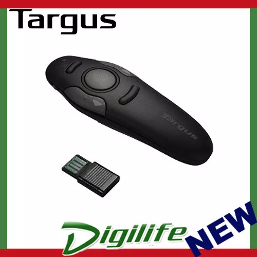 TARGUS Wireless Presenter with Laser Pointer, Powerpoint, USB for PC/Windows