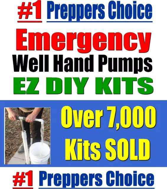 PUMP, WELL HAND PUMP, WELL HAND PUMP, EMERGENCY, Deep Well Hand Pump, 50' KIT