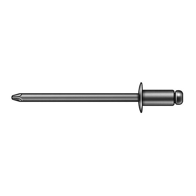 POP AVDEL AD44ABSLF201 Blind Rivet,1/8 Dia,0.375 L,PK500