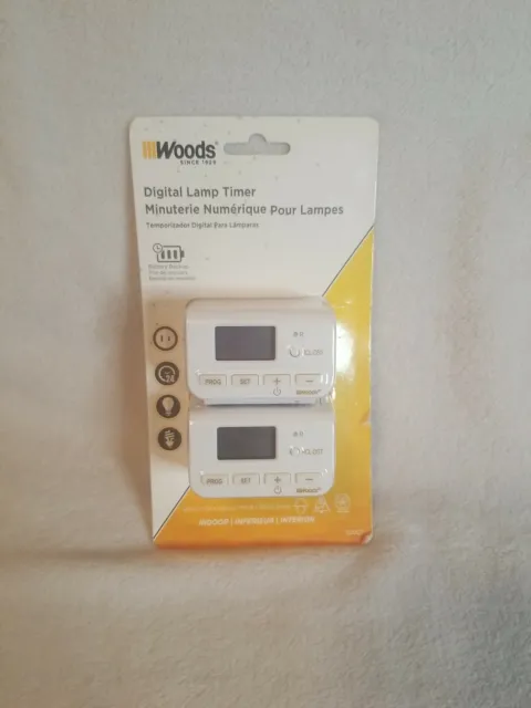 Woods 50007 Indoor Digital Timer LCD Display